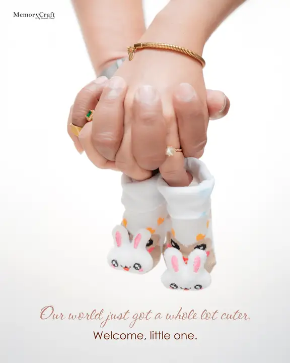 Akshay and Prachi: The baby shoes.