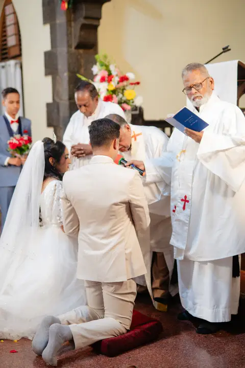 Anosh and Nikita: The wedding blessing.
