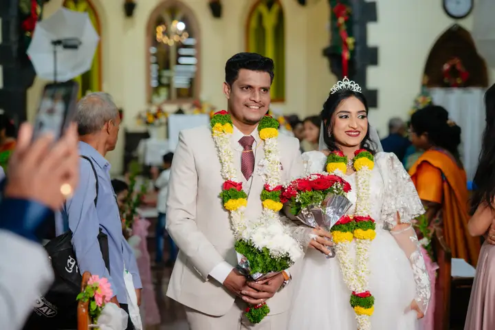Anosh and Nikita: A newly married portrait.