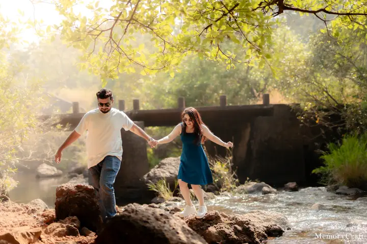 Ashish and Nivedita: Walking together.