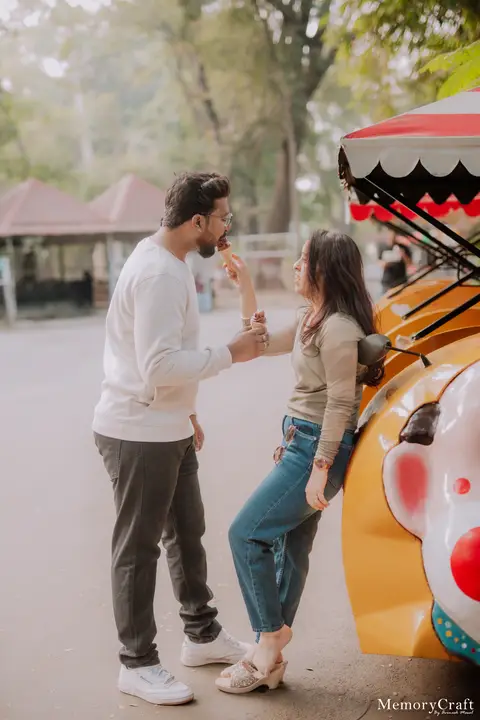 Ashish and Nivedita: A playful pause.