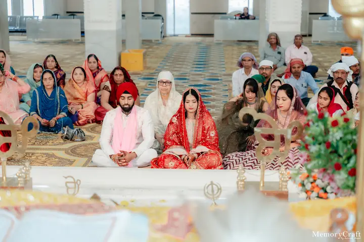 Kulwinder and Manoj: Together at the ceremony.