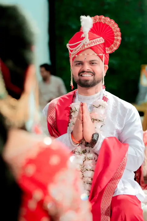 Madhuri and Ashish: Ashish before the vows.
