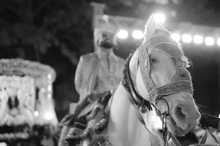 Madhuri and Ashish: The evening arrival.