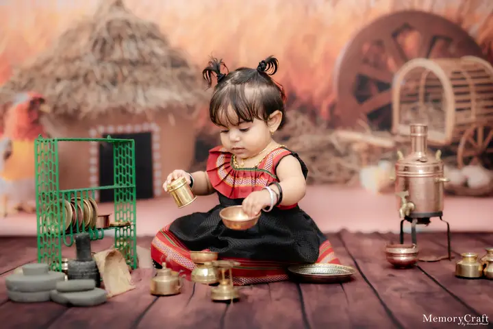 Nehal: Curious hands at play.
