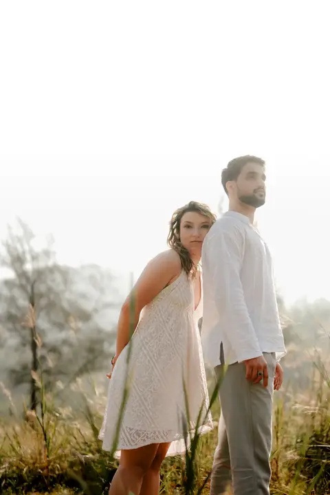 Pratik and Andra: Side by side in Mulshi.