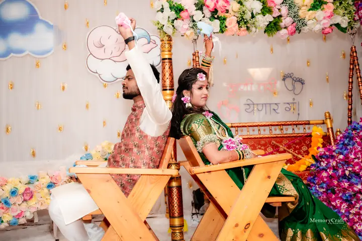Rushikesh and Sneha: A moment on the swing.