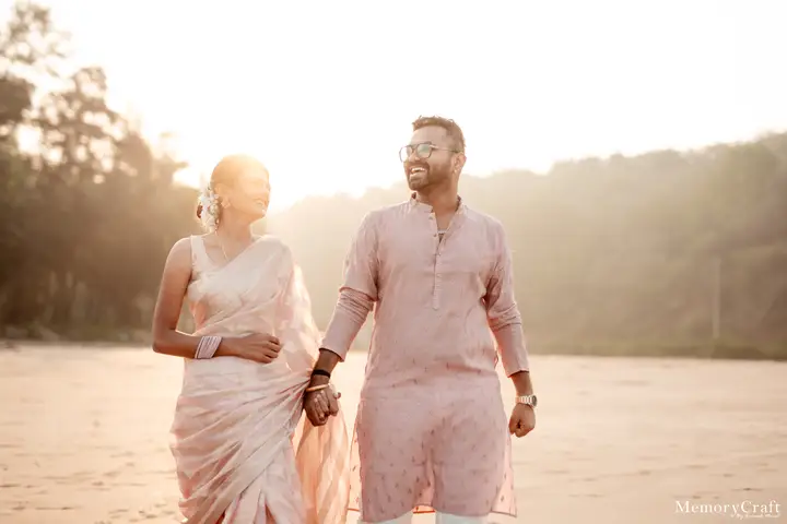 Sanket and Swapnali: Laughter in the sunlight.