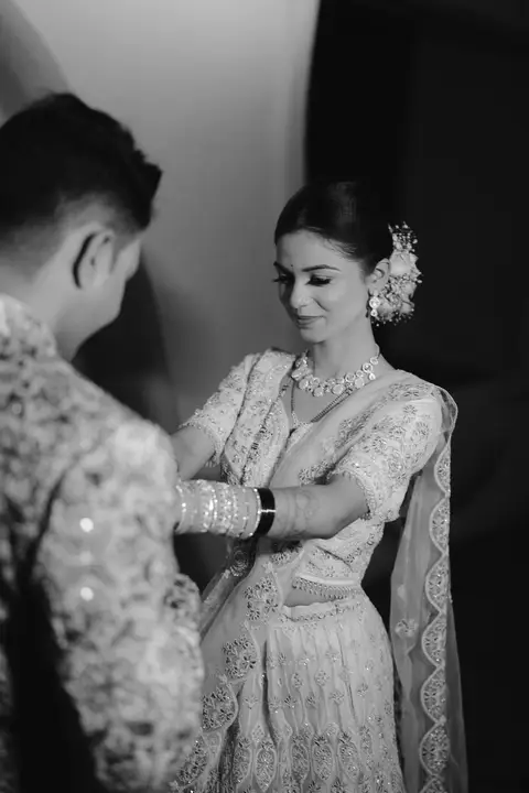 Sumit and Pragati: A close detail.