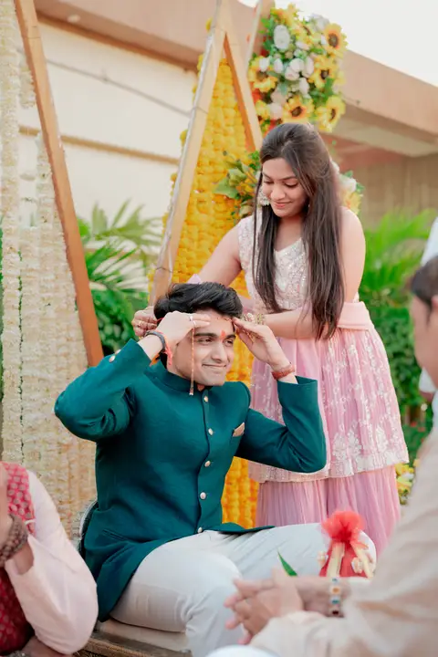 Swaraj and Anuja: A light-hearted moment.