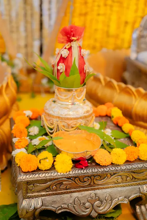 Swaraj and Anuja: The colour of the rituals.