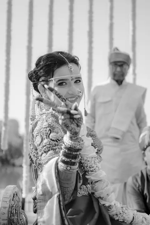 Swaraj and Anuja: Looking back in monochrome.