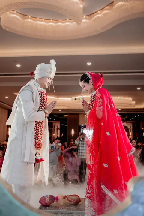 Swaraj and Anuja: Together in the evening light.