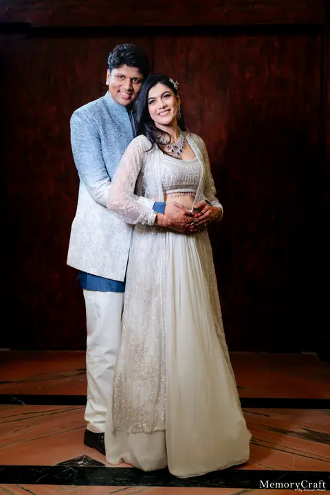 Vini and Mayank: Together before the celebration.