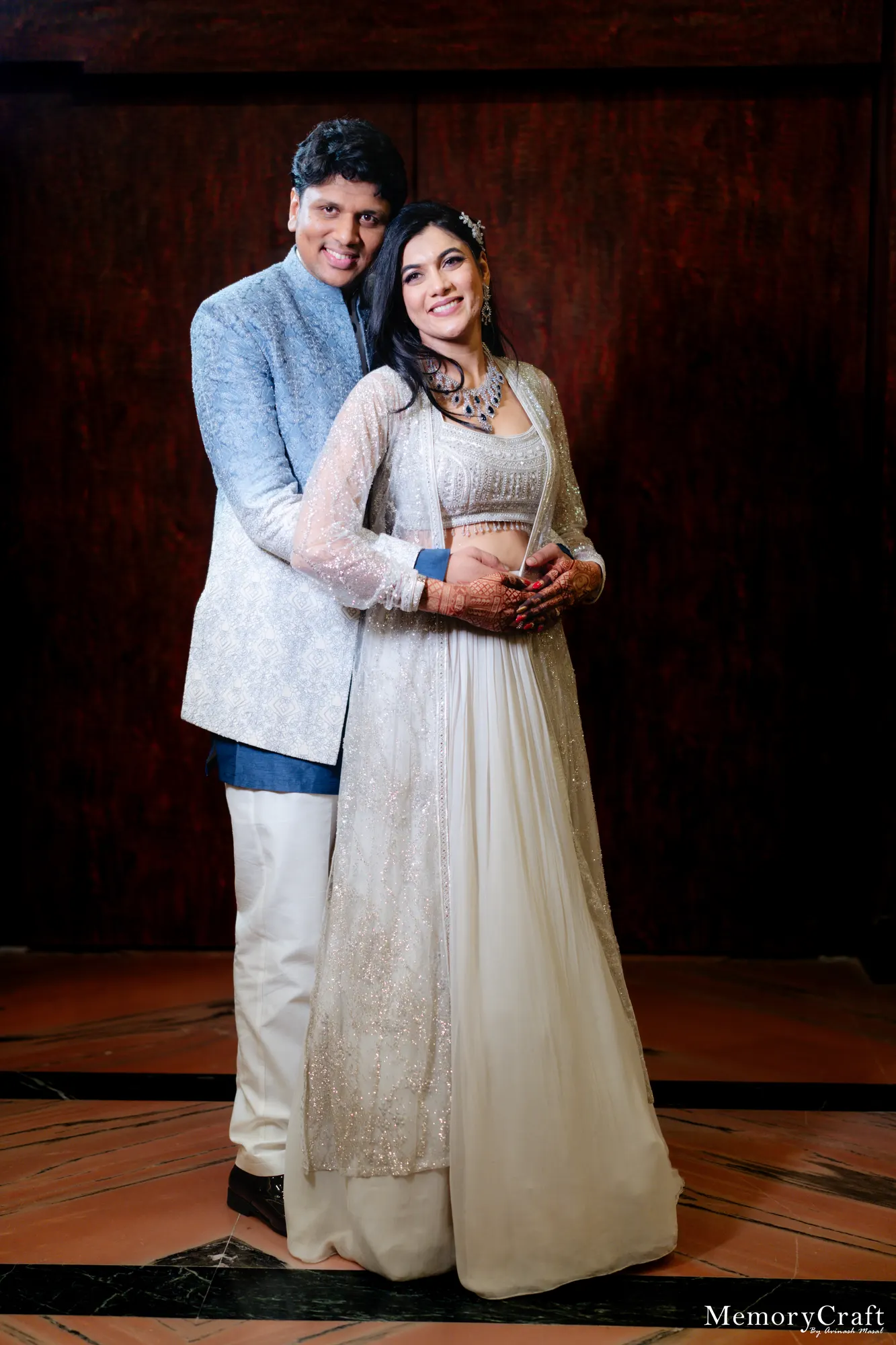Vini and Mayank: Together before the celebration.